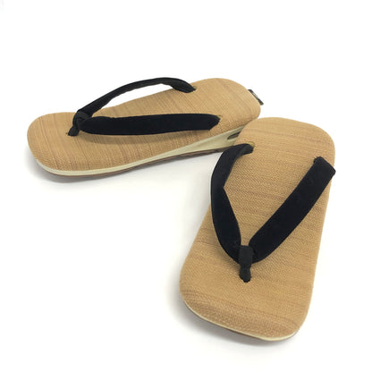 【中古品】【メンズ】 goyemon ごゑもん unda-雲駄- 雪駄 シューズ 靴 164-260826-rs-05-fur サイズ：L (27.5cm〜29.0cm相当) カラー：ベージュ/ブラック 万代Net店