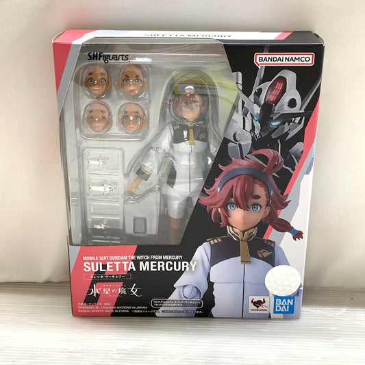 【中古品】 S.H.F/スレッタ・マーキュリー 機動戦士ガンダム 水星の魔女 056-260914-MS-01-min 万代Net店