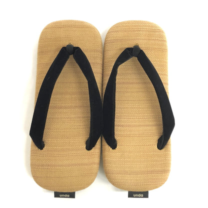 【中古品】【メンズ】 goyemon ごゑもん unda-雲駄- 雪駄 シューズ 靴 164-260826-rs-05-fur サイズ：L (27.5cm〜29.0cm相当) カラー：ベージュ/ブラック 万代Net店