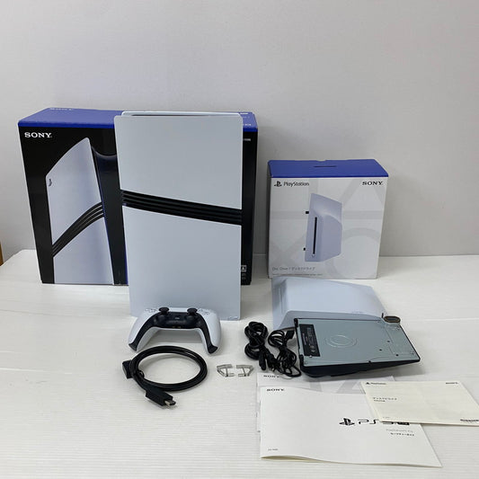 【中古品】 PlayStation5 PRO PS5 プレイステーション5 プレステ5 スリム デジタル・エディション ディスクドライブセット本体 ゲーム 032-250906-ns-2-tei カラー：ホワイト 万代Net店
