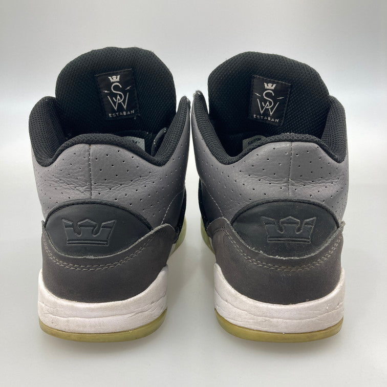 【中古品】【メンズ】 SUPRA スープラ ESTABAN SP04101 スニーカー 本体のみ（箱なし） 162-251204-WA-03-iwa サイズ：27cm カラー：チャコール 万代Net店