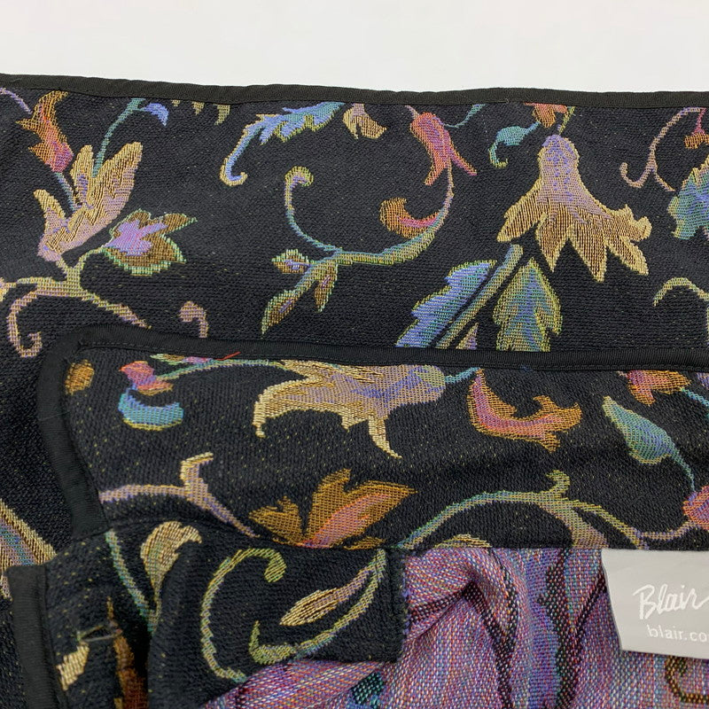 【中古品】【レディース】 BLAIR ブレア 90S JACQUARD JACKET ジャガード ジャケット アウター 146-260426-hn-03-fur サイズ：M カラー：ブラック系 万代Net店