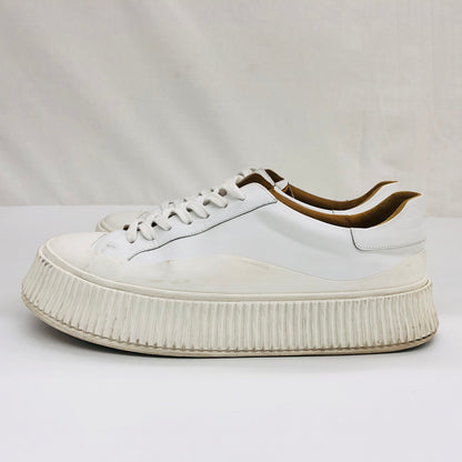 【現状渡し品】【メンズ】 JIL SANDER ジルサンダー プラットフォームスニーカー シューズ 靴 162-250703-hn-03-fur サイズ：44 カラー：ホワイト 万代Net店