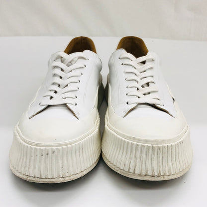 【現状渡し品】【メンズ】 JIL SANDER ジルサンダー プラットフォームスニーカー シューズ 靴 162-250703-hn-03-fur サイズ：44 カラー：ホワイト 万代Net店