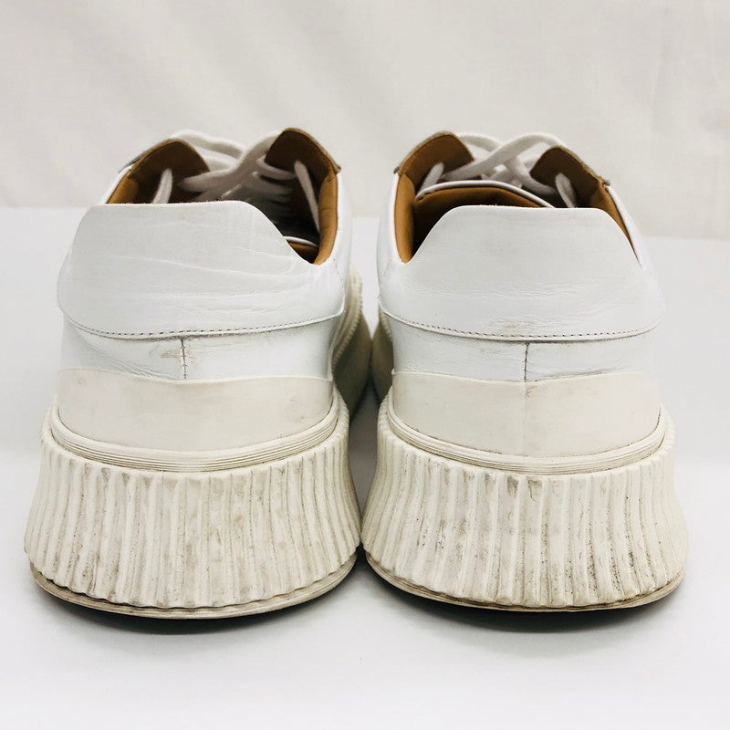 【現状渡し品】【メンズ】 JIL SANDER ジルサンダー プラットフォームスニーカー シューズ 靴 162-250703-hn-03-fur サイズ：44 カラー：ホワイト 万代Net店
