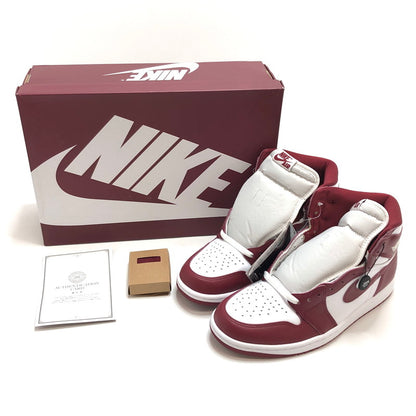【中古美品】【メンズ】 NIKE ナイキ Air Jordan 1 Retro High OG "Artisanal Red" DZ5485-160 エアジョーダン レトロ ハイ アーティザナルレッド スニーカー シューズ 靴 160-251010-rs-01-fur サイズ：26.5cm US8.5 カラー：ホワイト/ボルドー系 万代Net店