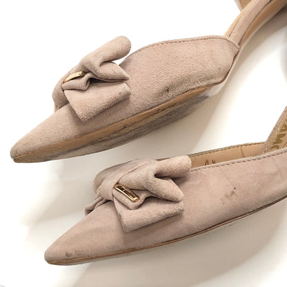 【現状渡し品】【レディース】 FERRAGAMO フェラガモ POINTED-TOE PUMPS RF33051C ポインテッドトゥ・パンプス シューズ 靴 167-260826-rs-07-fur サイズ：4 1/2(約22.0cm相当) カラー：ピンクベージュ 万代Net店