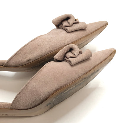【現状渡し品】【レディース】 FERRAGAMO フェラガモ POINTED-TOE PUMPS RF33051C ポインテッドトゥ・パンプス シューズ 靴 167-260826-rs-07-fur サイズ：4 1/2(約22.0cm相当) カラー：ピンクベージュ 万代Net店