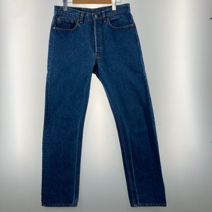 【中古品】【メンズ】 Levi's リーバイス 501-0000 刻印515 ナイロンフットボタン SMALL E USA製 80s デニムパンツ ジーンズ 157-250221-OR-04-iwa サイズ：W32 L36 カラー：ネイビー系 万代Net店