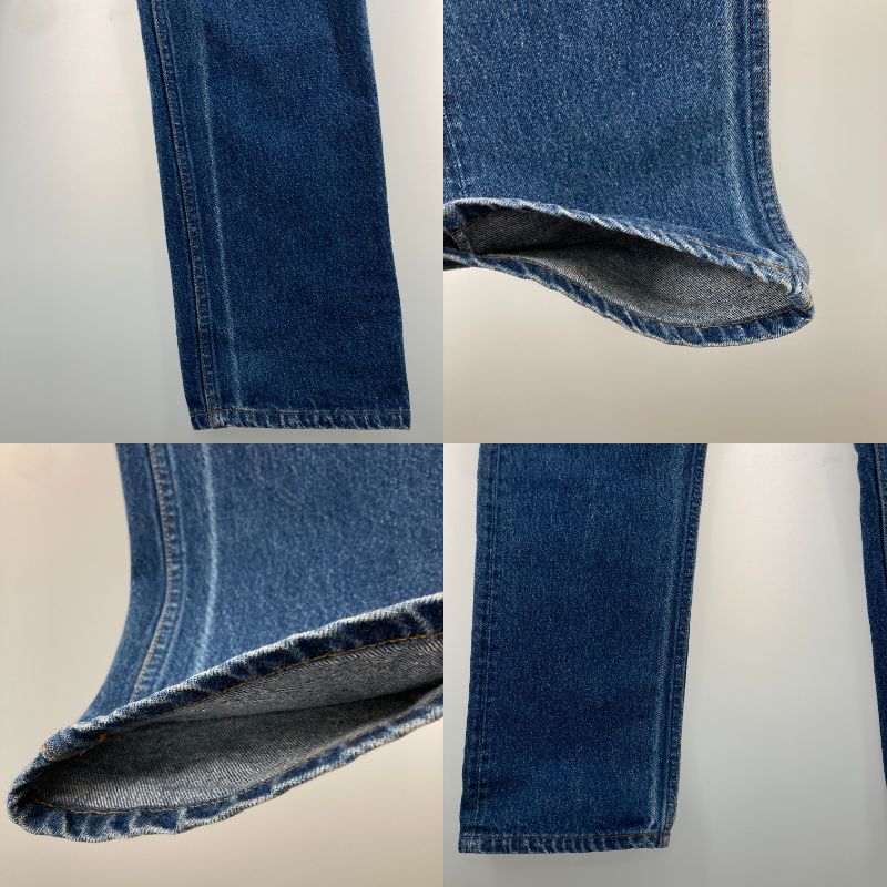 【中古品】【メンズ】 Levi's リーバイス 501-0000 刻印515 ナイロンフットボタン SMALL E USA製 80s デニムパンツ ジーンズ 157-250221-OR-04-iwa サイズ：W32 L36 カラー：ネイビー系 万代Net店