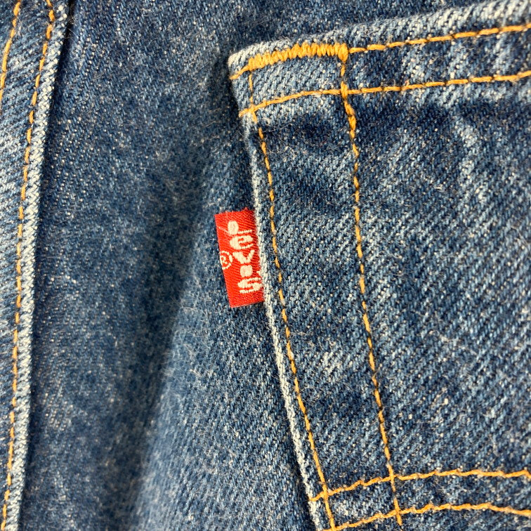 【中古品】【メンズ】 Levi's リーバイス 501-0000 刻印515 ナイロンフットボタン SMALL E USA製 80s デニムパンツ ジーンズ 157-250221-OR-04-iwa サイズ：W32 L36 カラー：ネイビー系 万代Net店