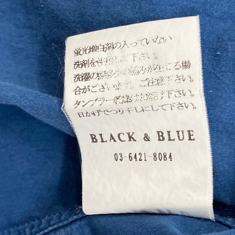 【中古品】【メンズ】 BLACK&BLUE ブラックアンドブルー 14SS ウールトグルシャツ 140-260311-WA-11-iwa サイズ：3 カラー：ブルー 万代Net店