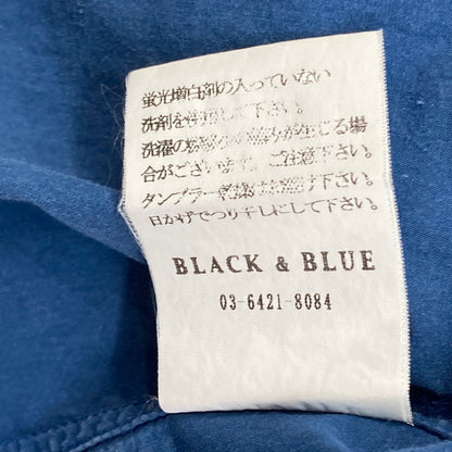 【中古品】【メンズ】 BLACK&BLUE ブラックアンドブルー 14SS ウールトグルシャツ 140-260311-WA-11-iwa サイズ：3 カラー：ブルー 万代Net店