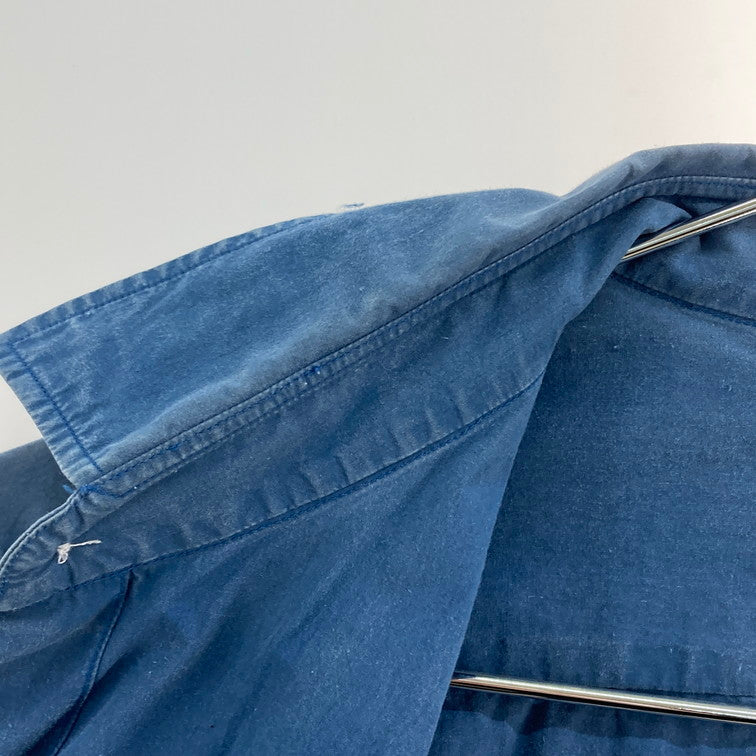 【中古品】【メンズ】 BLACK&BLUE ブラックアンドブルー 14SS ウールトグルシャツ 140-260311-WA-11-iwa サイズ：3 カラー：ブルー 万代Net店