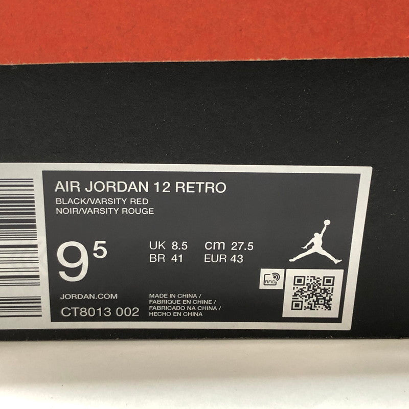 【中古美品】【メンズ】 NIKE ナイキ Air Jordan 12 Retro "Flu Game" (2025) CT8013-002 エアジョーダン レトロ フルゲーム スニーカー シューズ 靴 160-251010-rs-02-fur サイズ：27.5cm US9.5 カラー：ブラック/レッド 万代Net店