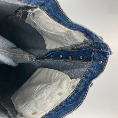 【中古品】【メンズ】 Levi's リーバイス 501-0000 刻印515 ナイロンフットボタン SMALL E USA製 80s デニムパンツ ジーンズ 157-250221-OR-04-iwa サイズ：W32 L36 カラー：ネイビー系 万代Net店