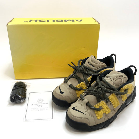 【中古品】【メンズ】 NIKE ナイキ × AMBUSH Air More Uptempo Low FB1299-200 エアモアアップテンポ ロー スニーカー シューズ 靴 160-251203-rs-03-fur サイズ：28.0cm US10 カラー：ベージュ/イエロー 万代Net店