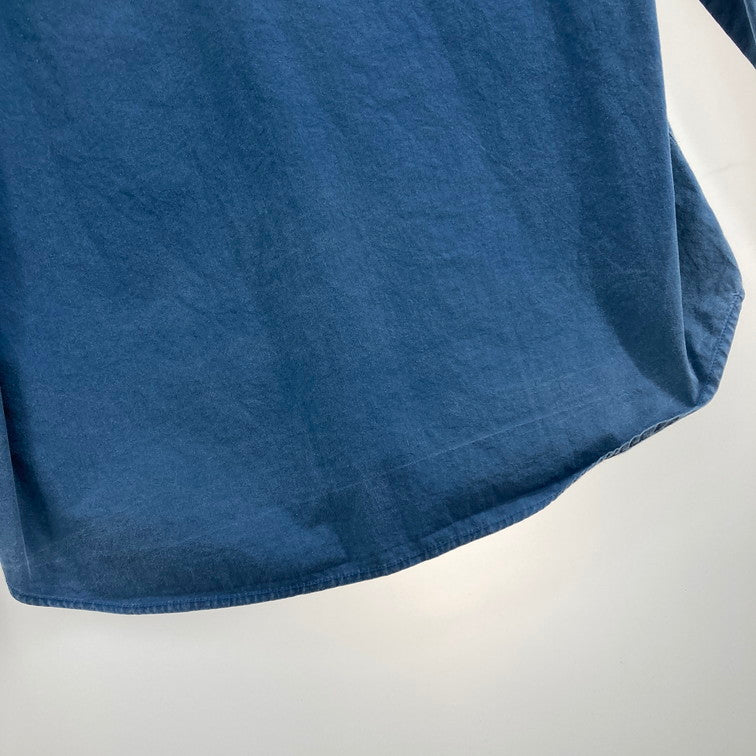 【中古品】【メンズ】 BLACK&BLUE ブラックアンドブルー 14SS ウールトグルシャツ 140-260311-WA-11-iwa サイズ：3 カラー：ブルー 万代Net店