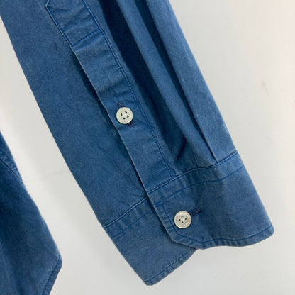 【中古品】【メンズ】 BLACK&BLUE ブラックアンドブルー 14SS ウールトグルシャツ 140-260311-WA-11-iwa サイズ：3 カラー：ブルー 万代Net店