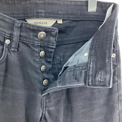 【中古品】【メンズ】 SIVIGLIA シビリア ブラックデニムジーンズ 国内正規品 152-260313-WA-02-iwa サイズ：29 カラー：ブラック 万代Net店