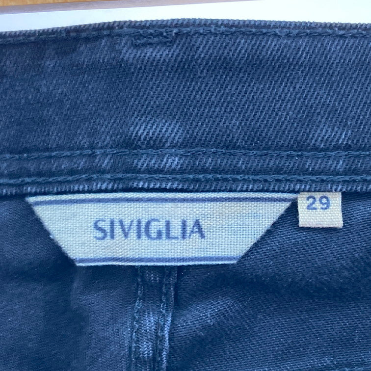 【中古品】【メンズ】 SIVIGLIA シビリア ブラックデニムジーンズ 国内正規品 152-260313-WA-02-iwa サイズ：29 カラー：ブラック 万代Net店