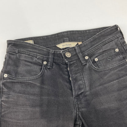 【中古品】【メンズ】 SIVIGLIA シビリア ブラックデニムジーンズ 国内正規品 152-260313-WA-02-iwa サイズ：29 カラー：ブラック 万代Net店