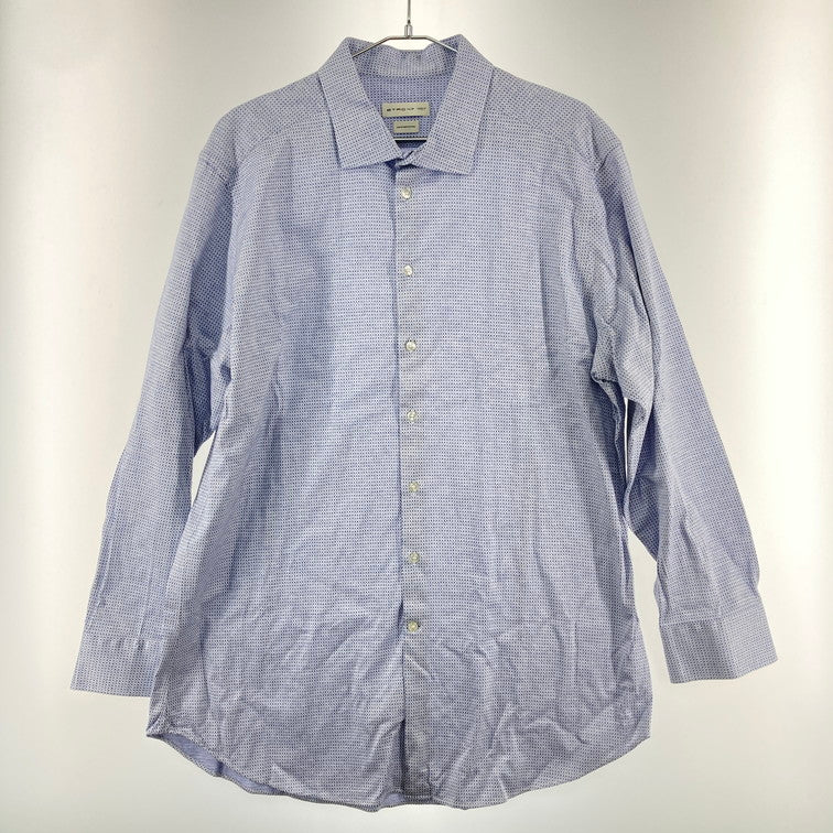 【中古品】【メンズ】 ETRO エトロ Yシャツ ワイシャツ レギュラー カラーシャツ 長袖シャツ 襟付きシャツ 141-250221-OR-05-iwa サイズ：イタリア47 カラー：ブルー/ホワイト系 万代Net店