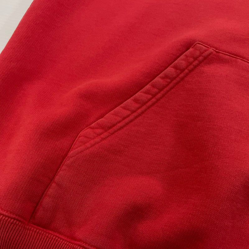 【中古品】【メンズ】 BALENCIAGA バレンシアガ 20AW BACK LOGO MEDIUM FIT HOODIE バックロゴ ミディアム フィット フーディ 長袖 トップス プルオーバー パーカー 141-251114-yo-04-tei サイズ：S カラー：レッド 万代Net店