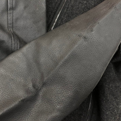 【現状渡し品】【メンズ】 Magine マージン STADIUM JACKET 844-06 スタジアムジャケット スタジャン 牛革 140-241105-rs-05-fur サイズ：46 カラー：ブラック/レッド 万代Net店