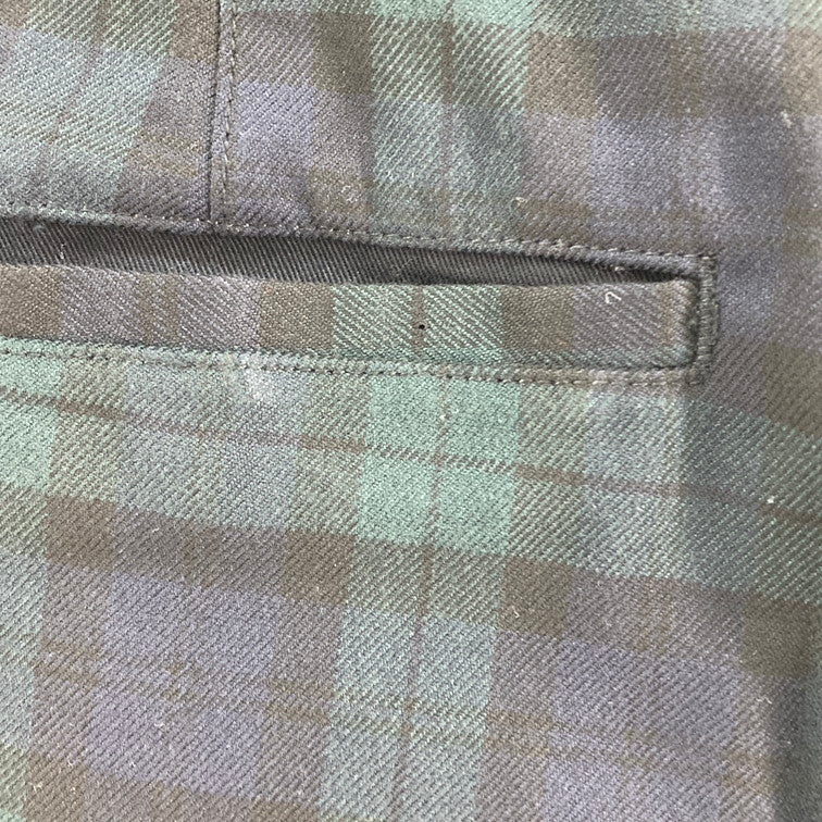 【中古品】【メンズ】 坩堝 TARTAN EASY PANTS 158-260313-WA-04-iwa サイズ：M カラー：ダークグリーン系 万代Net店