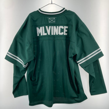 【中古品】【メンズ】  MLVINCE/LAYERED L メルビンス レイヤード ロングスリーブ フットボールシャツ S FOOTBALL SHIRT GREEN 142-250225-OR-01-iwa サイズ：XL カラー：グリーン系 万代Net店