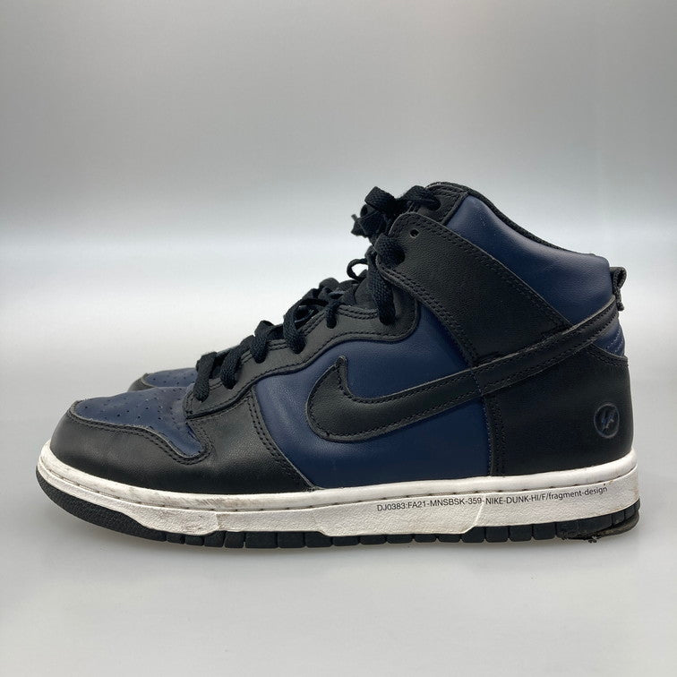 【現状渡し品】【メンズ】 NIKE ナイキ DJ0383-400 DUNK HI / F フラグメントデザイン スニーカー 本体のみ（箱なし） 160-251207-WA-06-iwa サイズ：26.5cm カラー：ミッドナイトネイビー ブラック ホワイト 万代Net店