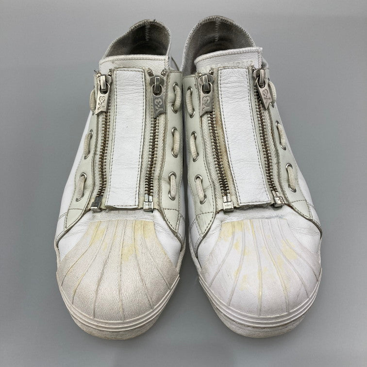 【中古品】【メンズ】 adidas アディダス Y-3 CG3210 SUPER ZIP WHITE スニーカー 本体のみ（箱なし） 161-251207-WA-07-iwa サイズ：26.5 カラー：ホワイト 万代Net店