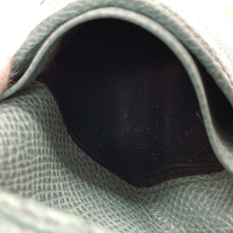 【現状渡し品】【メンズ/レディース】 BVLGARI ブルガリ 285216 二つ折り財布 コンパクトウォレット レザー 181-250704-rs-07-fur カラー：ブルー・グレー系 万代Net店