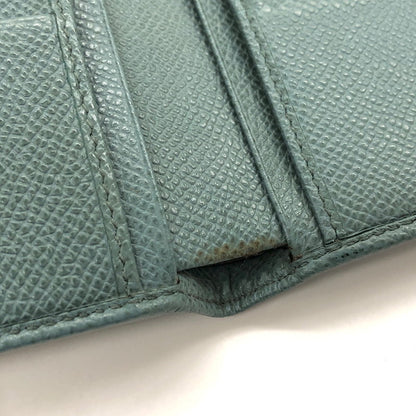 【現状渡し品】【メンズ/レディース】 BVLGARI ブルガリ 285216 二つ折り財布 コンパクトウォレット レザー 181-250704-rs-07-fur カラー：ブルー・グレー系 万代Net店