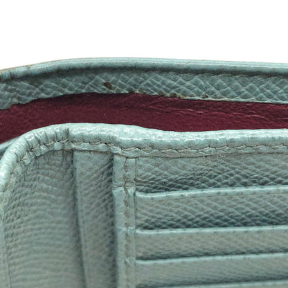 【現状渡し品】【メンズ/レディース】 BVLGARI ブルガリ 285216 二つ折り財布 コンパクトウォレット レザー 181-250704-rs-07-fur カラー：ブルー・グレー系 万代Net店