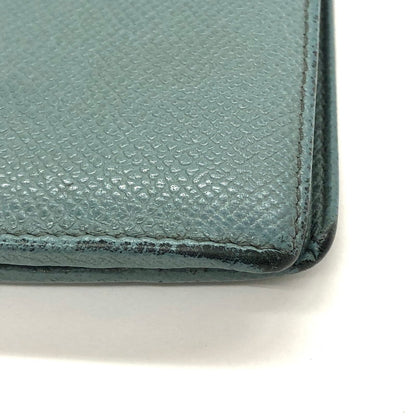 【現状渡し品】【メンズ/レディース】 BVLGARI ブルガリ 285216 二つ折り財布 コンパクトウォレット レザー 181-250704-rs-07-fur カラー：ブルー・グレー系 万代Net店