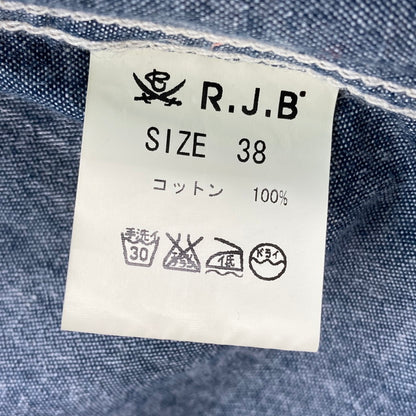 【中古品】【メンズ】 R.J.B アールジェイビー デニムウエスタンシャツ 145-260314-WA-03-iwa サイズ：38 万代Net店