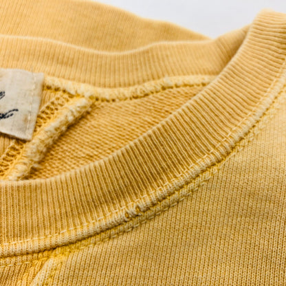 【現状渡し品】【メンズ】 REMI RELIEF レミレリーフ ロゴスウェット トレーナー 長袖 トップス 140-250305-hn-03-fur サイズ：M カラー：イエロー 万代Net店