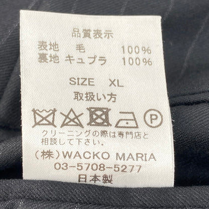 【中古品】【メンズ】 WACKO MARIA×ERMENEGILDO ZEGNA スラックスパンツ 158-260314-WA-05-iwa サイズ：XL カラー：ブラック 万代Net店