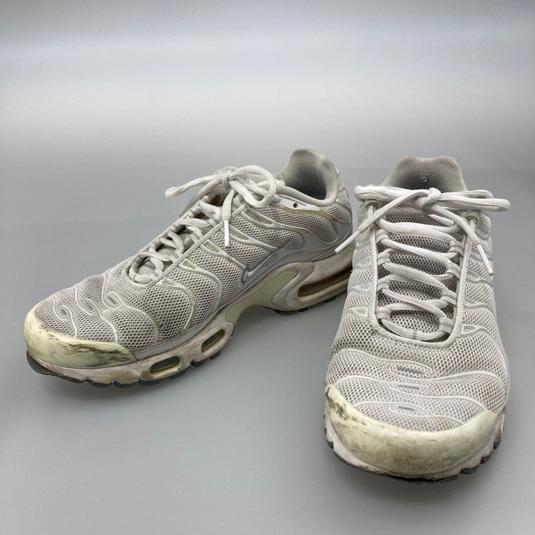 【中古品】【メンズ】 NIKE ナイキ 604133-139 AIR MAX PLUS WHITE エアマックス プラス スニーカー 本体のみ（箱なし） 160-251216-WA-10-iwa サイズ：25.5cm カラー：ホワイト 万代Net店