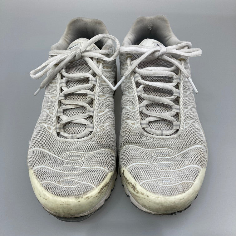 【中古品】【メンズ】 NIKE ナイキ 604133-139 AIR MAX PLUS WHITE エアマックス プラス スニーカー 本体のみ（箱なし） 160-251216-WA-10-iwa サイズ：25.5cm カラー：ホワイト 万代Net店