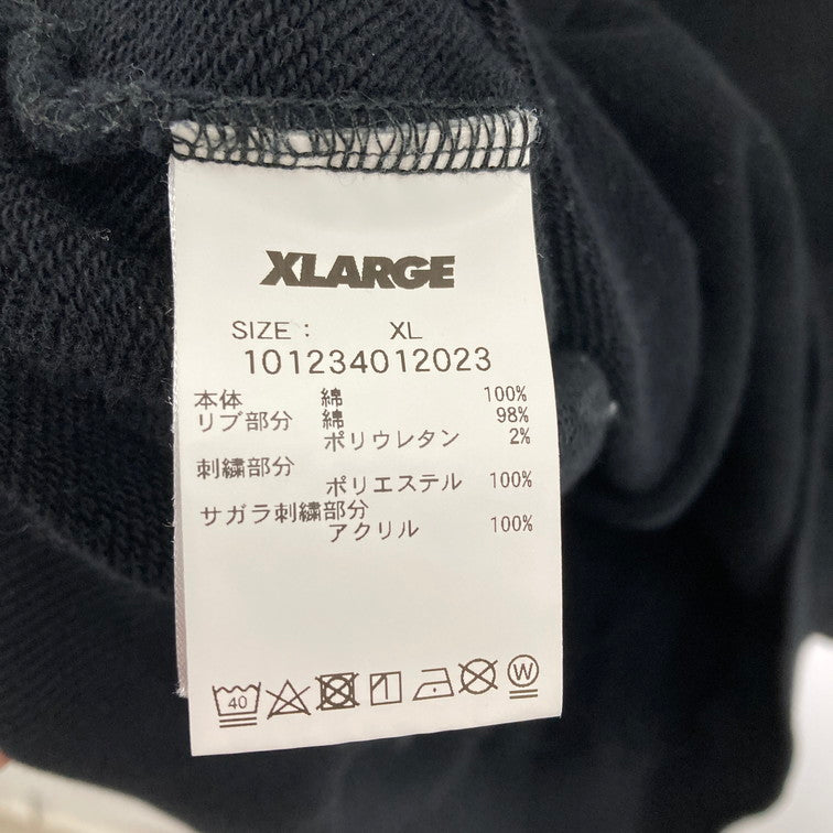 【中古品】【メンズ】 XLARGE エクストララージ 101234012023 HOODED SWATSHIRT フードジャケット フードパーカー パーカー 142-250225-OR-05-iwa サイズ：XL カラー：ブラック系 万代Net店