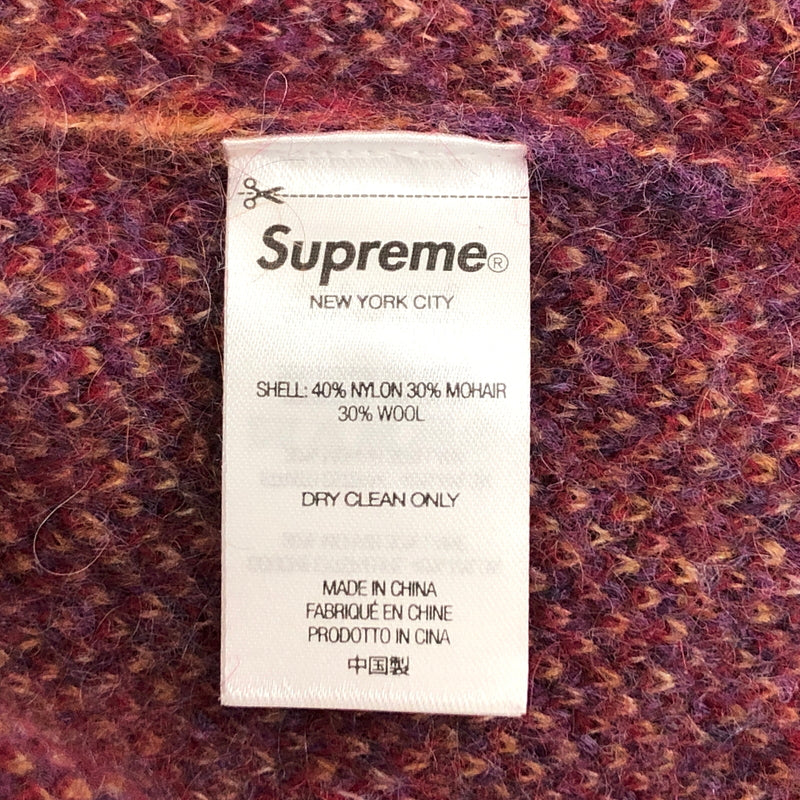 【中古品】【メンズ】 SUPREME シュプリーム 22AW ABSTRACT STRIPE CARDIGAN カーディガン ニット 長袖 トップス 149-260615-rs-05-fur サイズ：L カラー：パープル 万代Net店