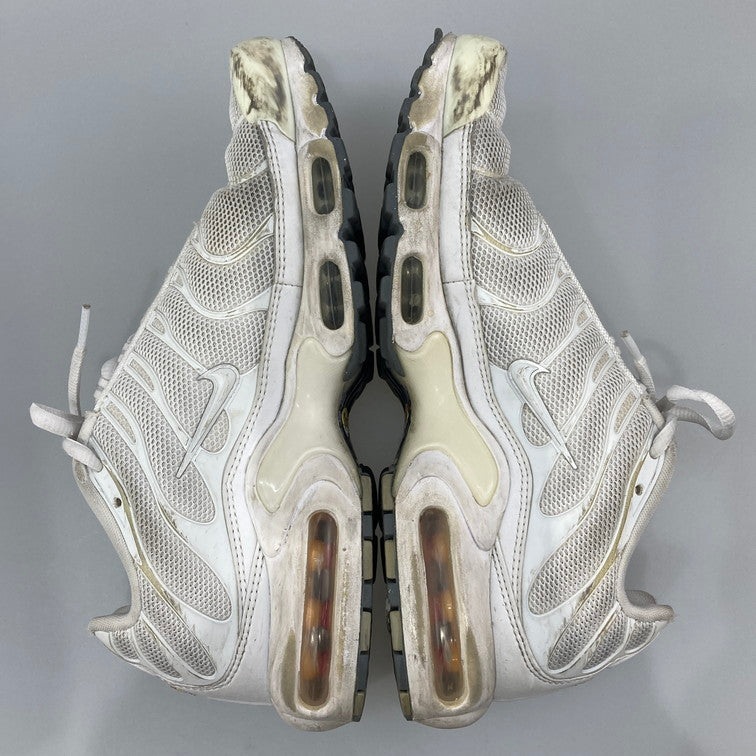 【中古品】【メンズ】 NIKE ナイキ 604133-139 AIR MAX PLUS WHITE エアマックス プラス スニーカー 本体のみ（箱なし） 160-251216-WA-10-iwa サイズ：25.5cm カラー：ホワイト 万代Net店