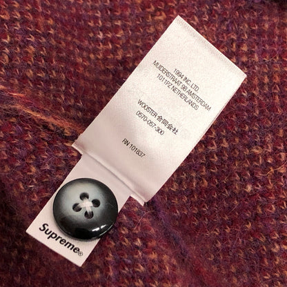 【中古品】【メンズ】 SUPREME シュプリーム 22AW ABSTRACT STRIPE CARDIGAN カーディガン ニット 長袖 トップス 149-260615-rs-05-fur サイズ：L カラー：パープル 万代Net店