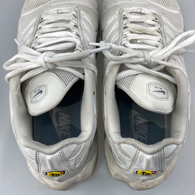 【中古品】【メンズ】 NIKE ナイキ 604133-139 AIR MAX PLUS WHITE エアマックス プラス スニーカー 本体のみ（箱なし） 160-251216-WA-10-iwa サイズ：25.5cm カラー：ホワイト 万代Net店