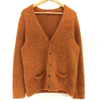 【中古品】【メンズ】 SUPREME シュプリーム 15AW HEATHER MOHAIR CARDIGAN カーディガン ニット 長袖 トップス 149-260615-rs-06-fur サイズ：L カラー：オレンジ系 万代Net店