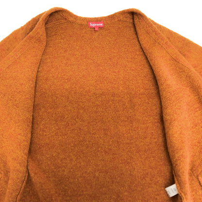 【中古品】【メンズ】 SUPREME シュプリーム 15AW HEATHER MOHAIR CARDIGAN カーディガン ニット 長袖 トップス 149-260615-rs-06-fur サイズ：L カラー：オレンジ系 万代Net店