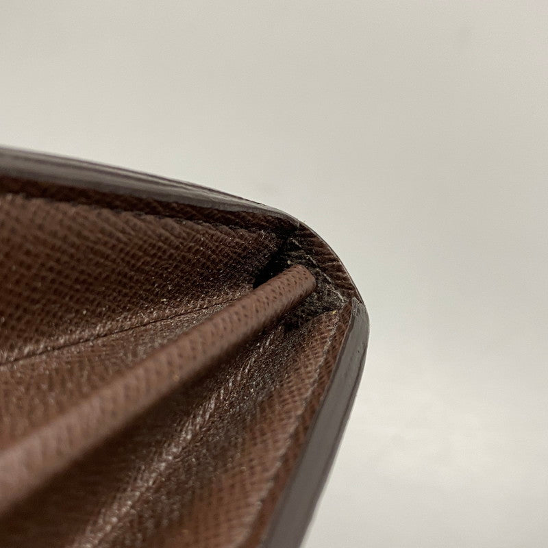 【中古品】【メンズ/レディース】 LOUIS VUITTON ルイ・ヴィトン N63209 ダミエ エベヌ ポルトフォイユサラ 財布 179-260516-kh-13-izu カラー：ブラウン 万代Net店